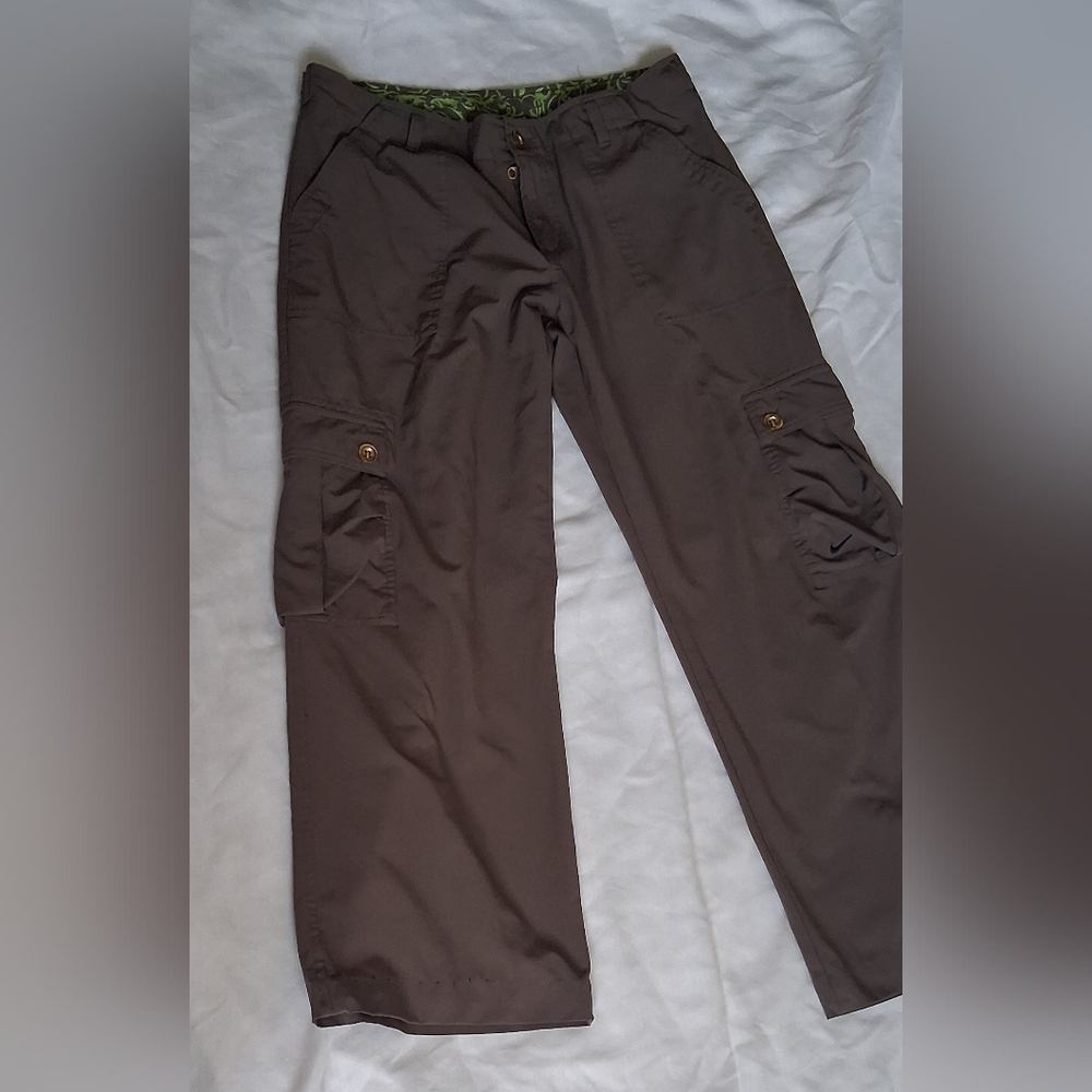Nike Brown Pants with Subtle Black Swoosh - Picture 7 of 7